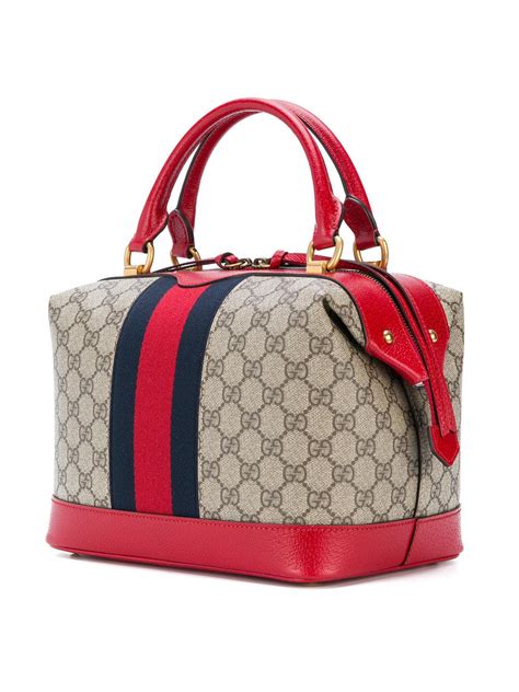 gucci supreme tote red|Gucci gg canvas tote bag.